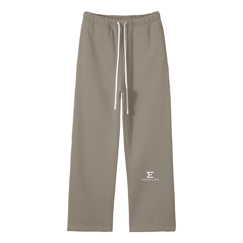 Echelon Unisex Solid Color Fleece Straight Leg Pants