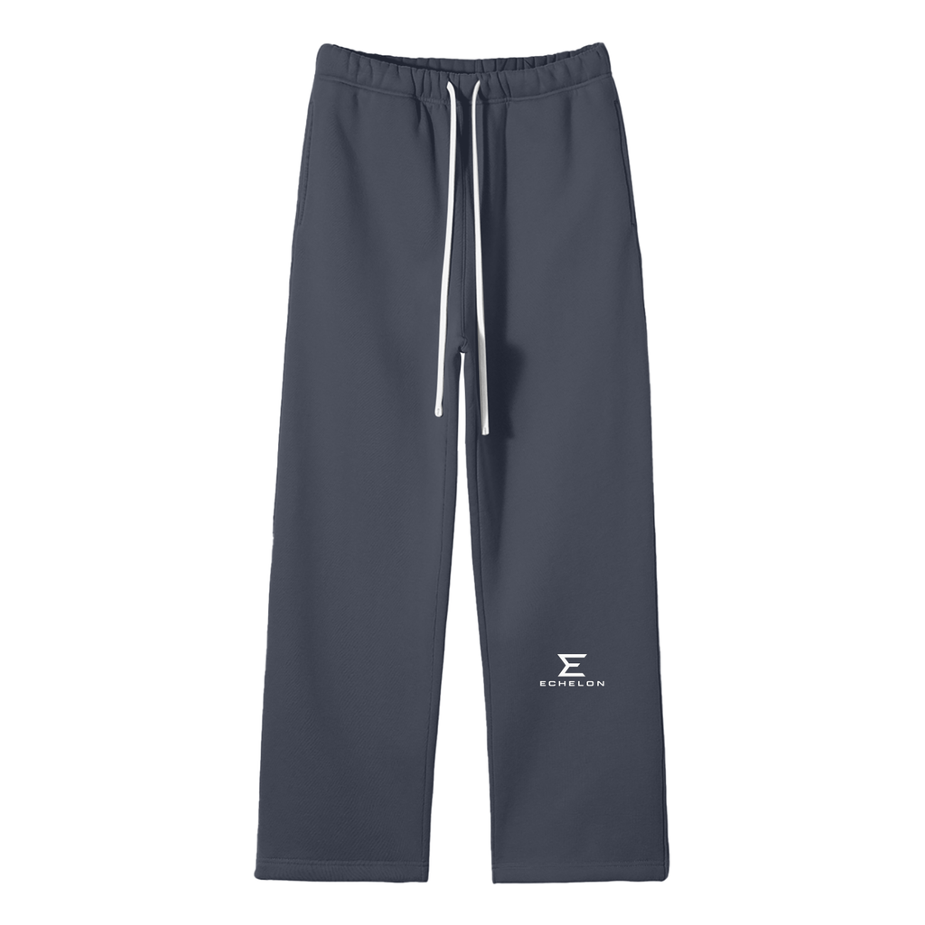 Echelon Unisex Solid Color Fleece Straight Leg Pants