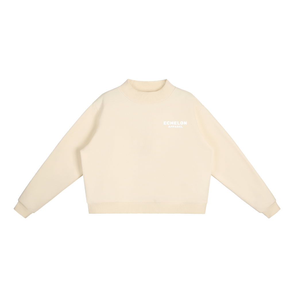 Echelon Essential Fleece Mock-Neck Crew Sweatshirt