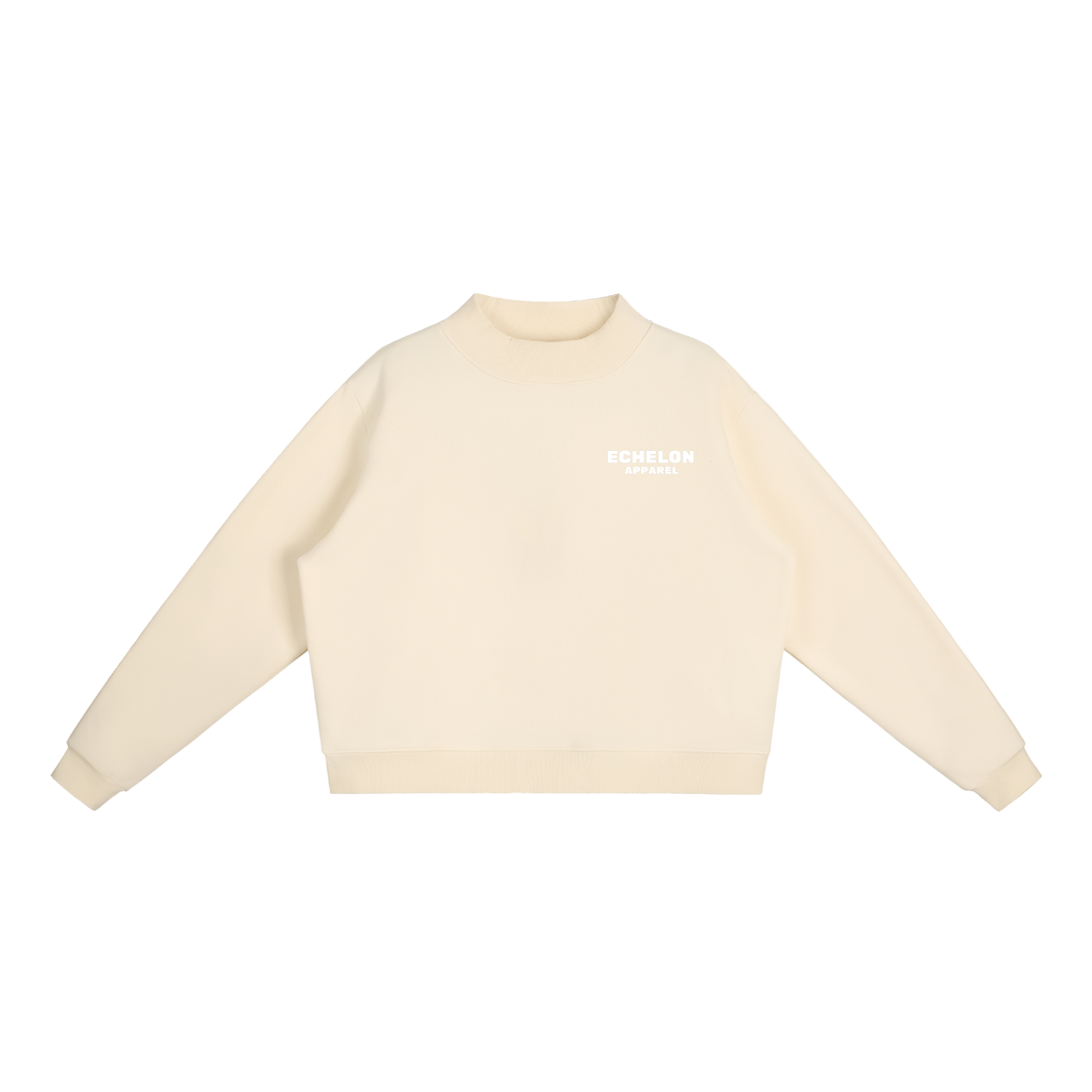 Echelon Essential Fleece Mock-Neck Crew Sweatshirt