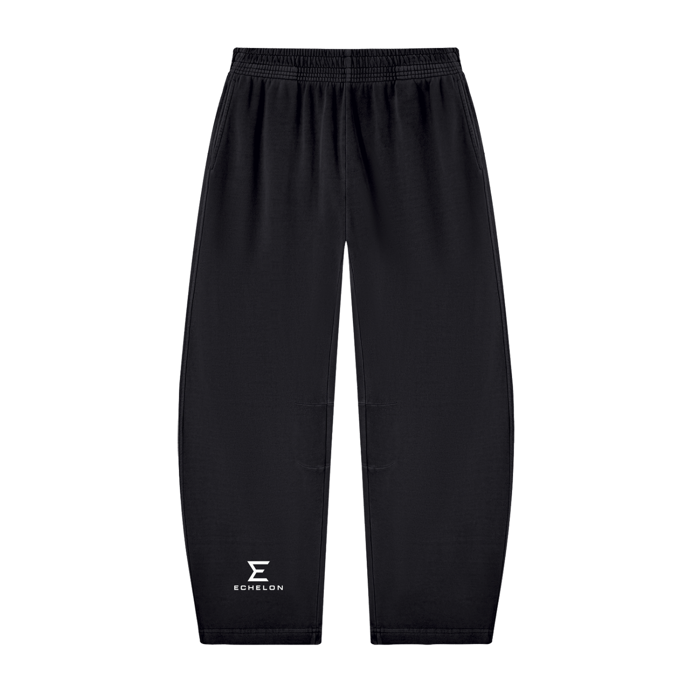 Echelon Vintage Washed Barrel Leg Sweatpants in Light Blue