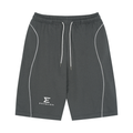 Unisex Piping Drawstring Shorts