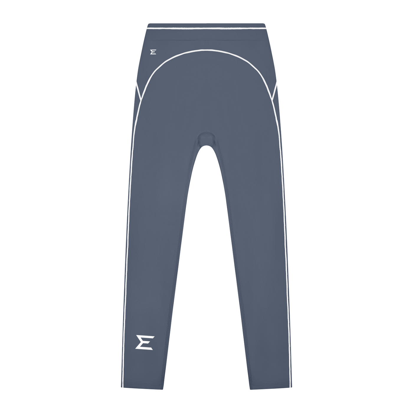 Echelon Women's High-Rise Topstitching Leggings in Haze Blue