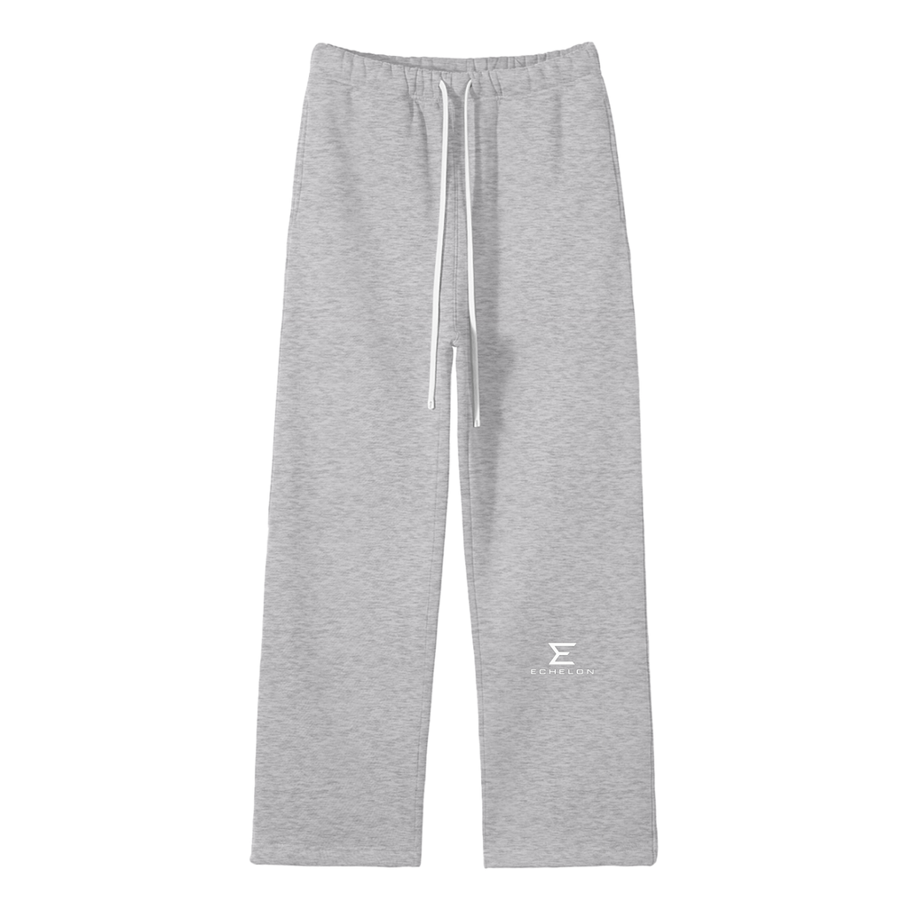 Echelon Unisex Solid Color Fleece Straight Leg Pants