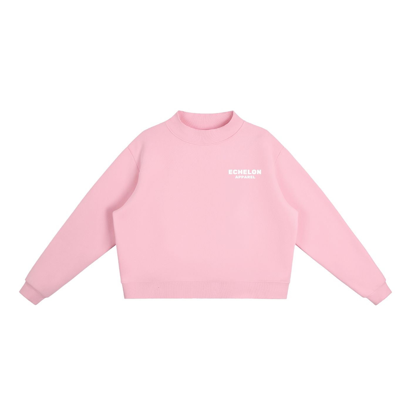 Echelon Essential Fleece Mock-Neck Crew Sweatshirt