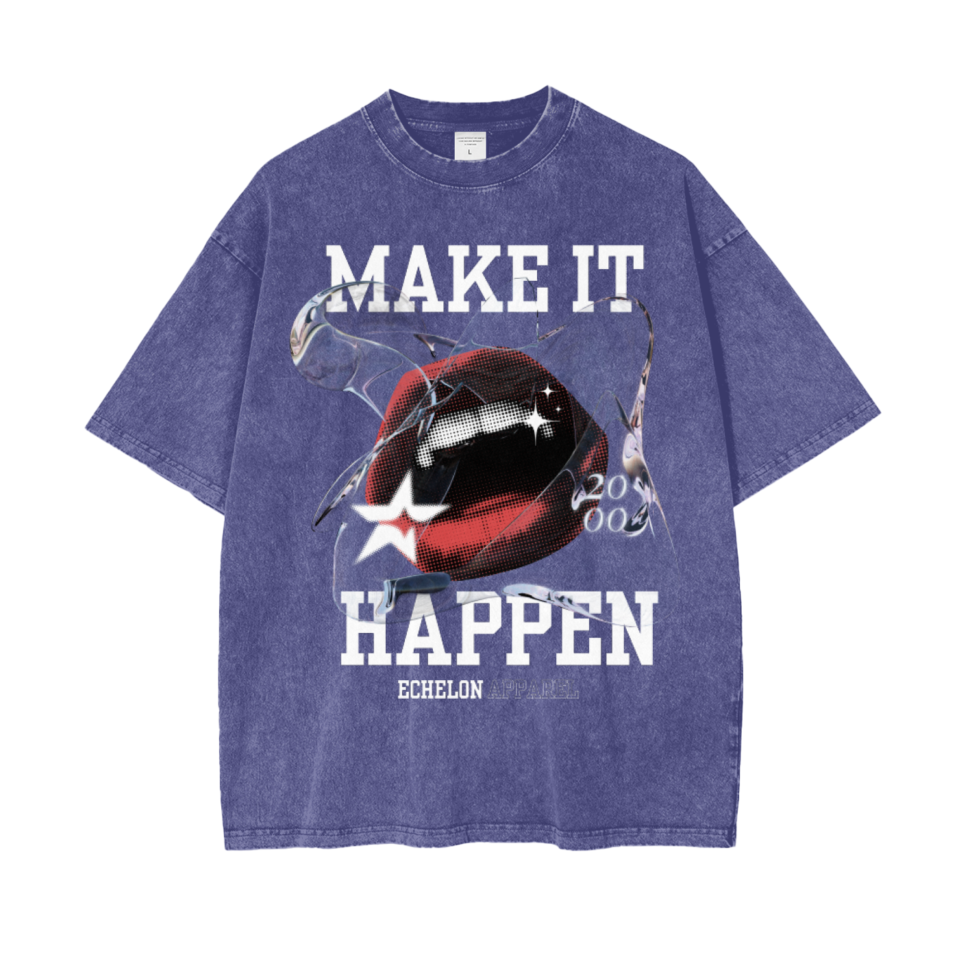 Echelon S1 “Make It Happen” Acid Wash Tee Noir
