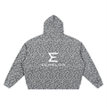 Echelon S1 " Black Cube Collection" Unisex Leopard Print Waffle Full Zip Hoodie