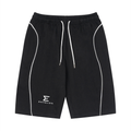 Unisex Piping Drawstring Shorts