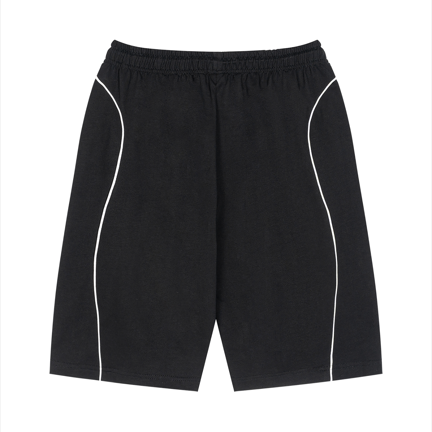 Unisex Piping Drawstring Shorts