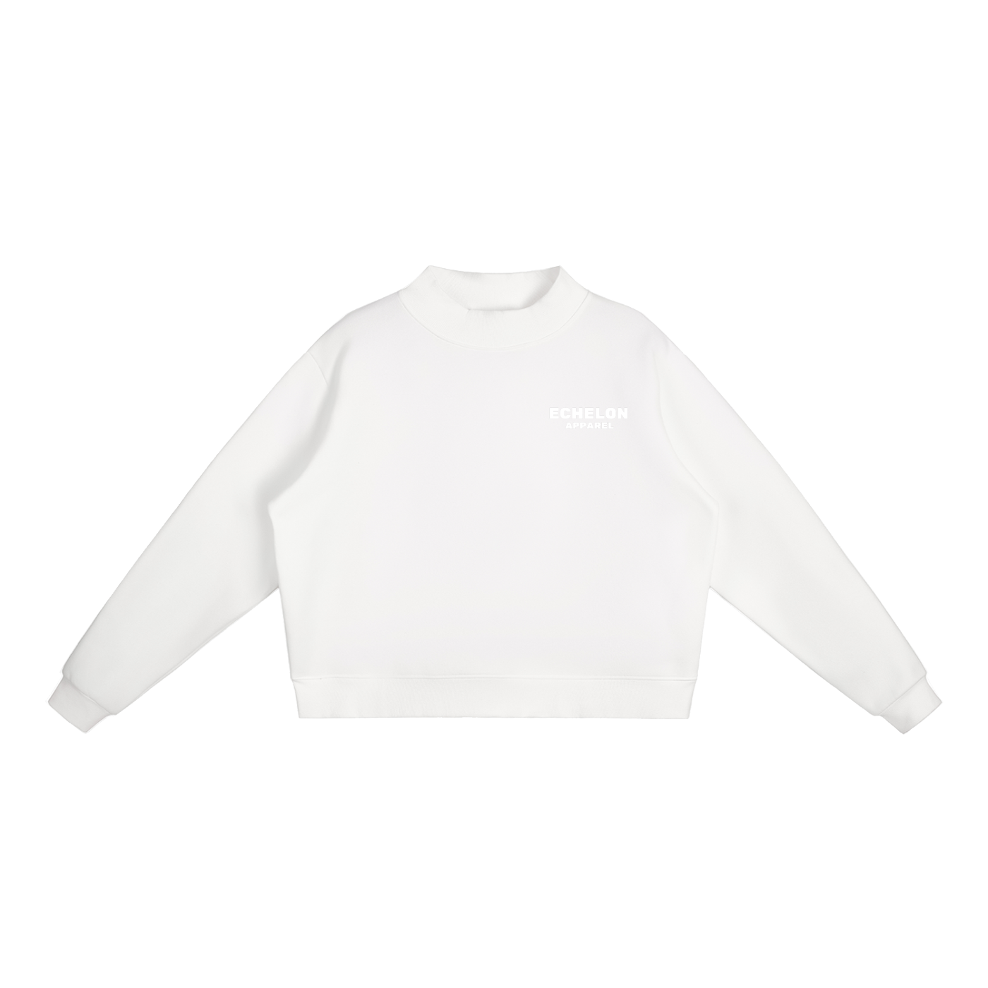 Echelon Essential Fleece Mock-Neck Crew Sweatshirt