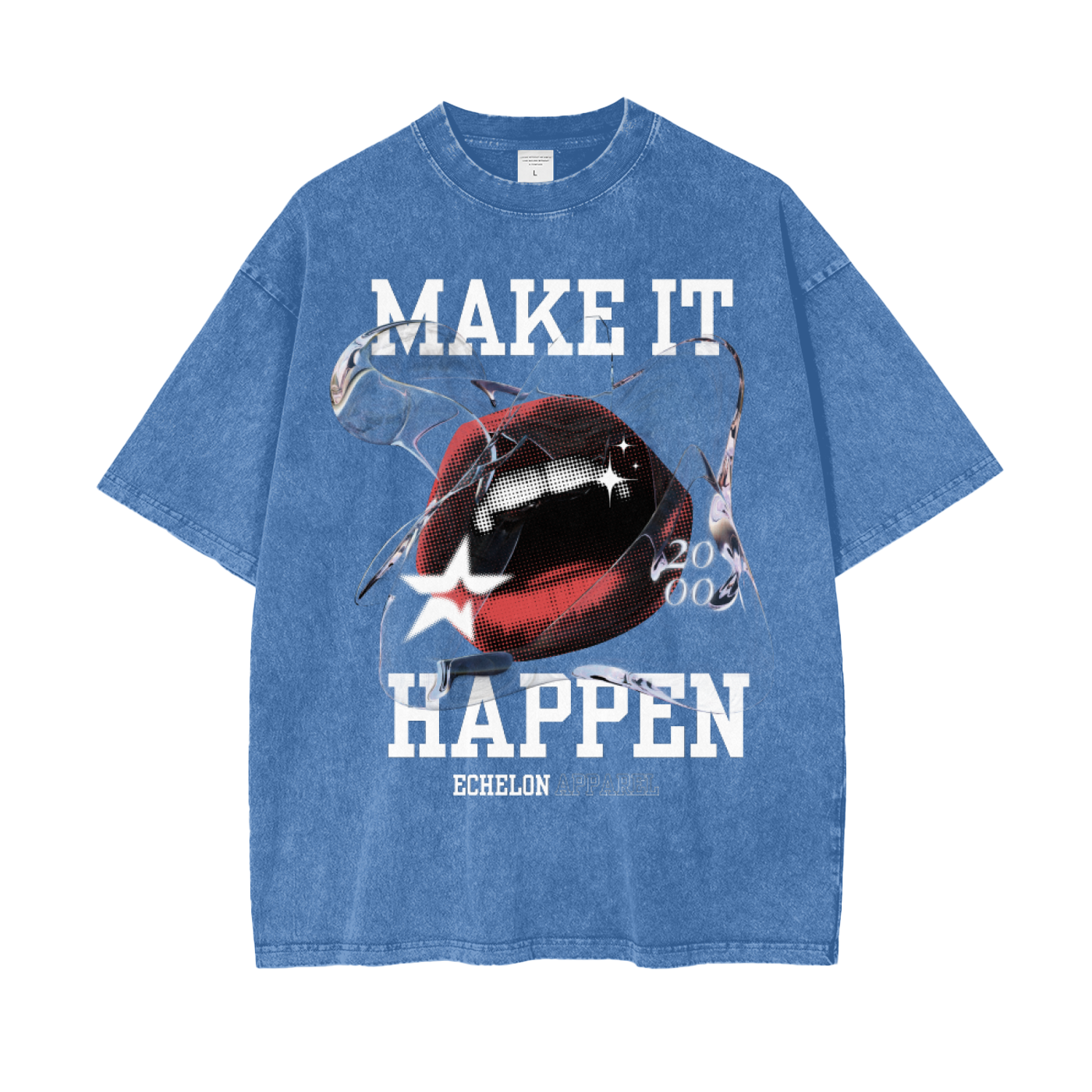 Echelon S1 “Make It Happen” Acid Wash Tee Noir