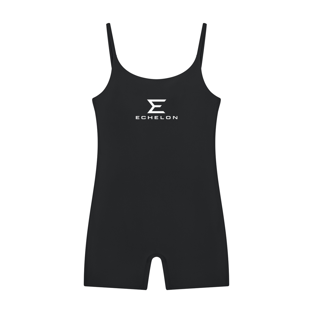 Echelon Women's U-Neck Yoga Romper in Black