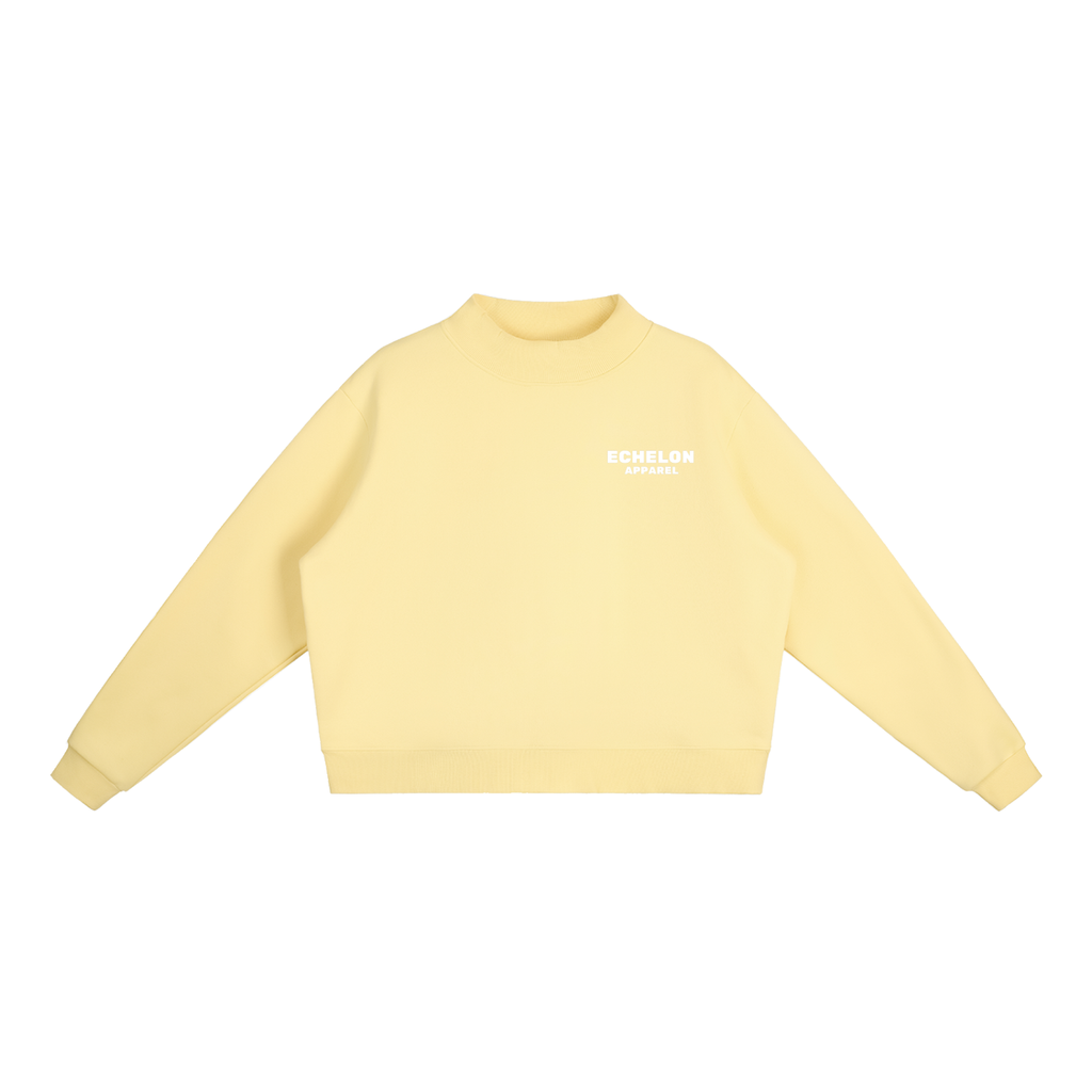 Echelon Essential Fleece Mock-Neck Crew Sweatshirt