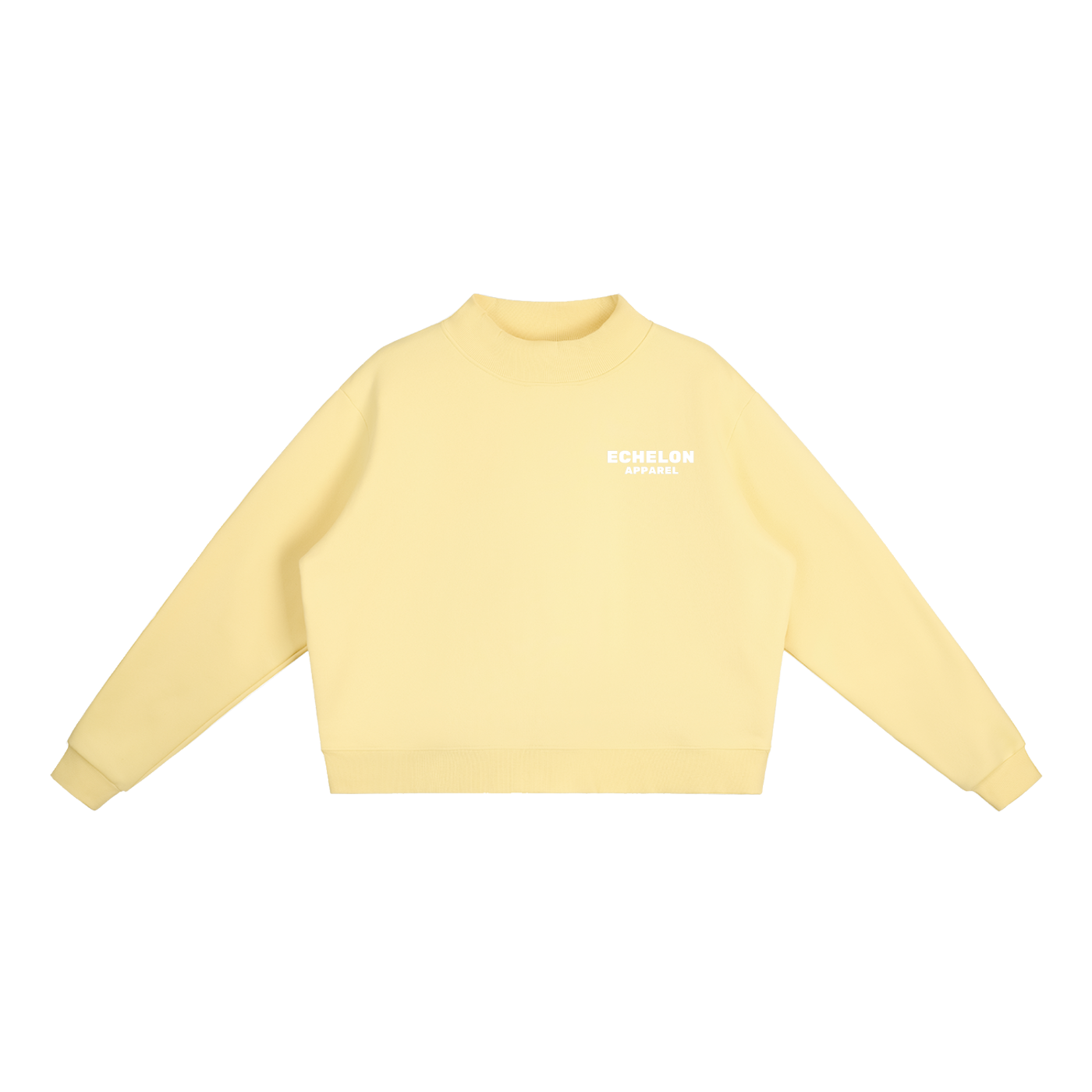 Echelon Essential Fleece Mock-Neck Crew Sweatshirt