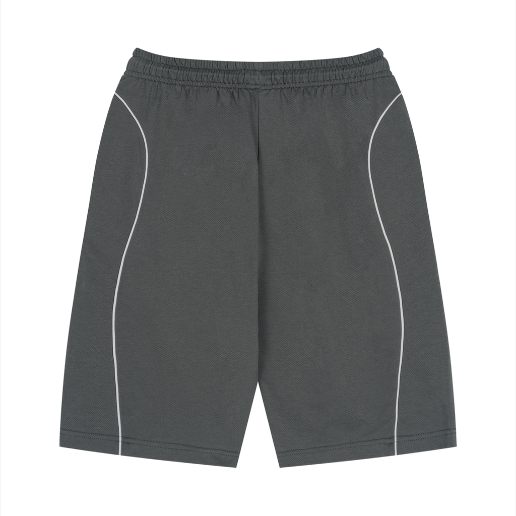 Unisex Piping Drawstring Shorts