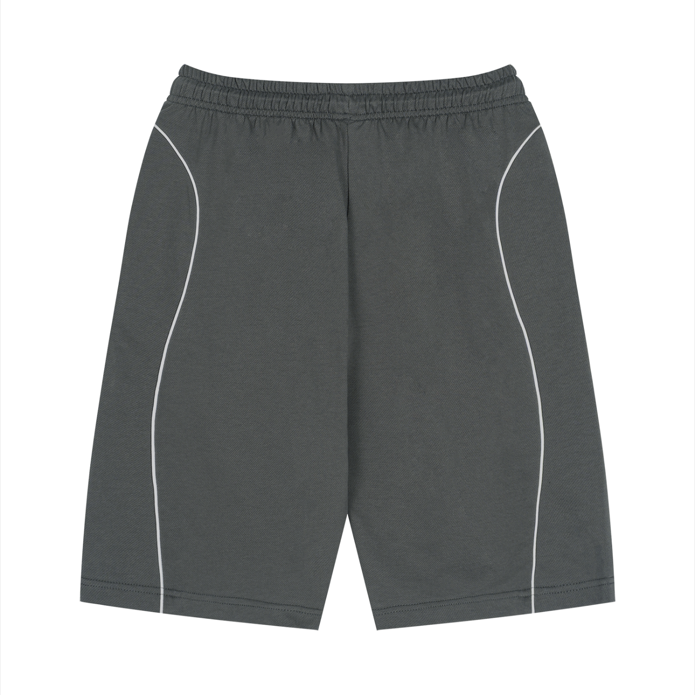 Unisex Piping Drawstring Shorts