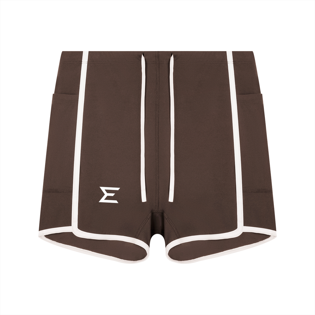 Echelon "Black Cube Collection" Women's High Rise  Yoga Shorts
