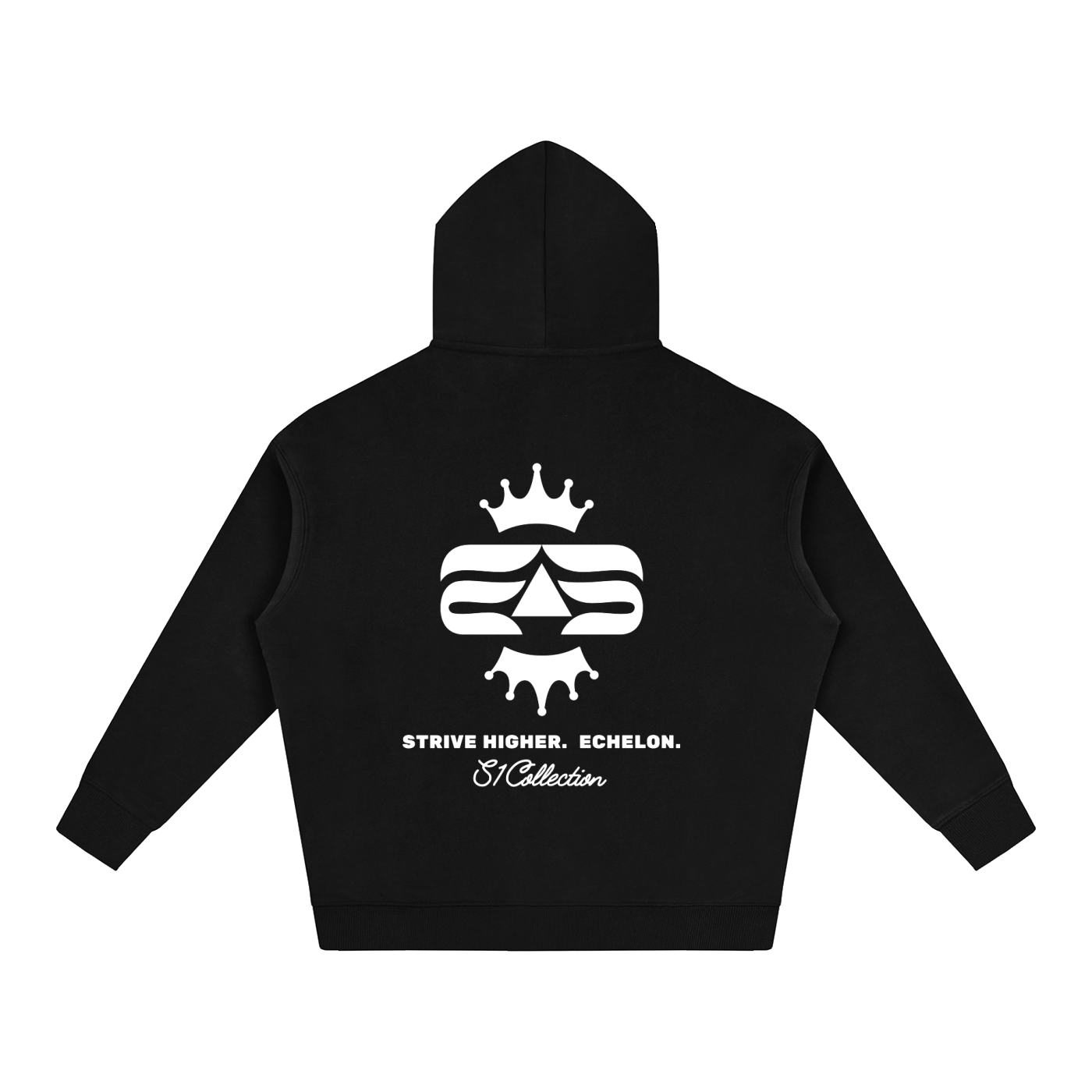 Echelon S1 " Black Cube Collection " Fleeced Hoodie