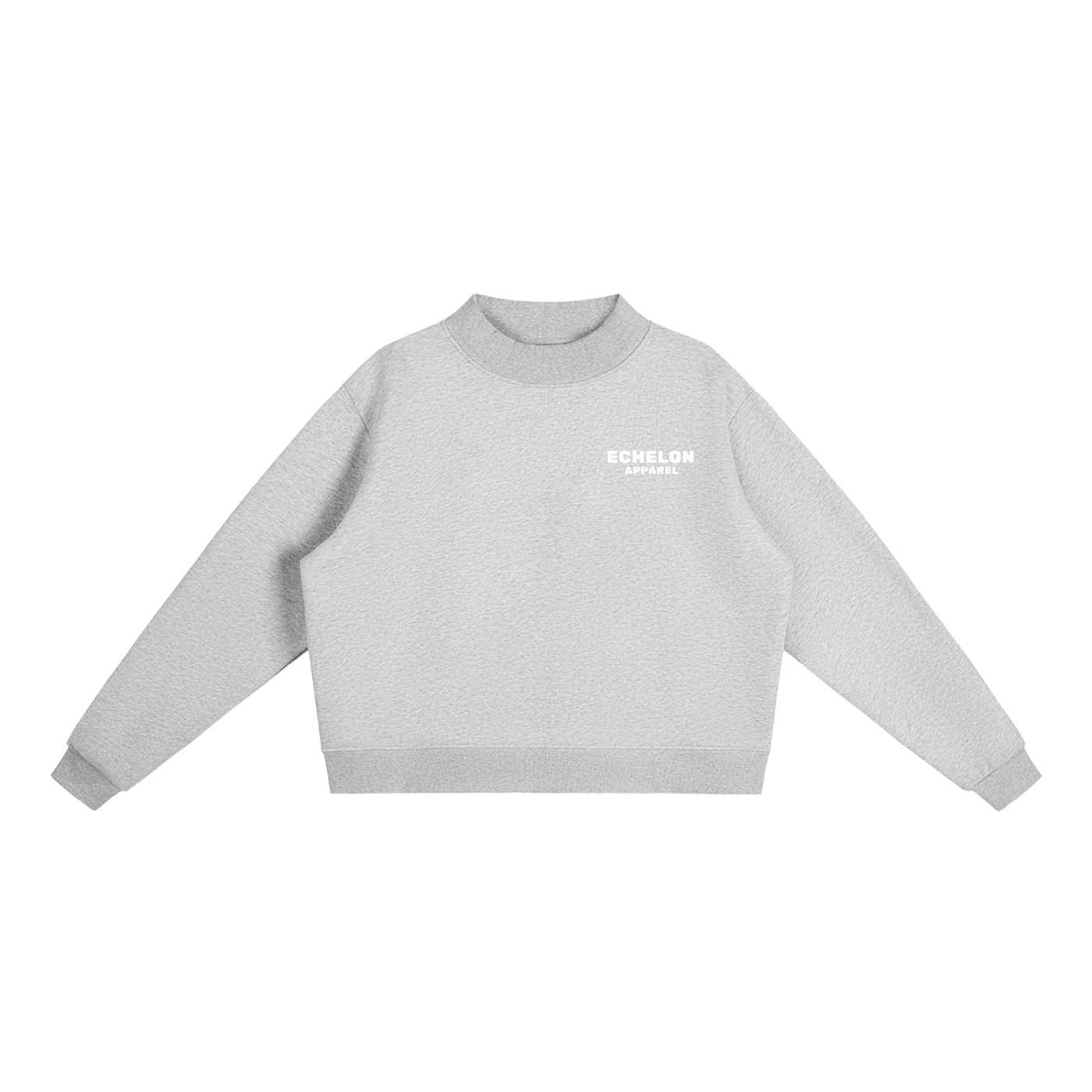 Echelon Essential Fleece Mock-Neck Crew Sweatshirt